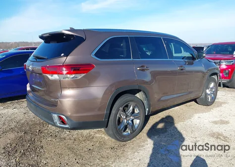 2019 Toyota Highlander Limited Platinum from USA, damaged, VIN 5TDYZRFH9KS337423